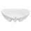 VidaXL (brown) vidaXL Bathroom Oval Basin Ceramic Wall Shelf Shelf Multi Colours Multi Sizes 6