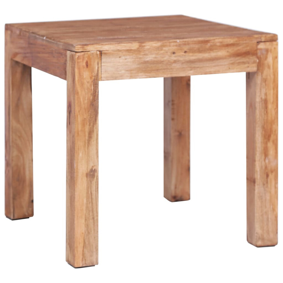 Vidaxl (53 X 50 X 50 Cm) Coffee Table Hallway End Table Accent Side Table Solid Mahogany Wood Brown