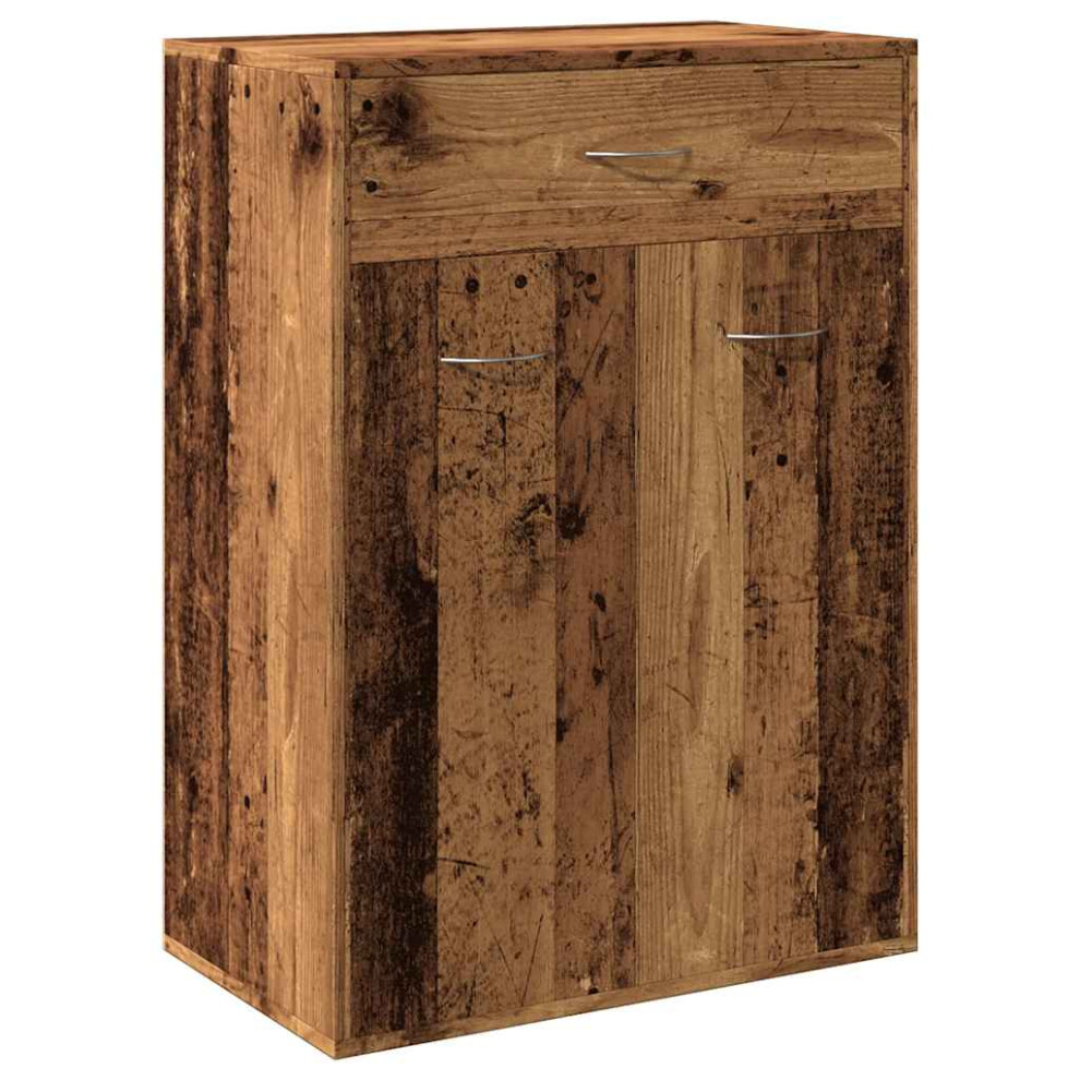 Vidaxl (Old Wood) Shoe Cabinet Shoe Storage Rack Organiser Shoe Cupboard Engineered Wood