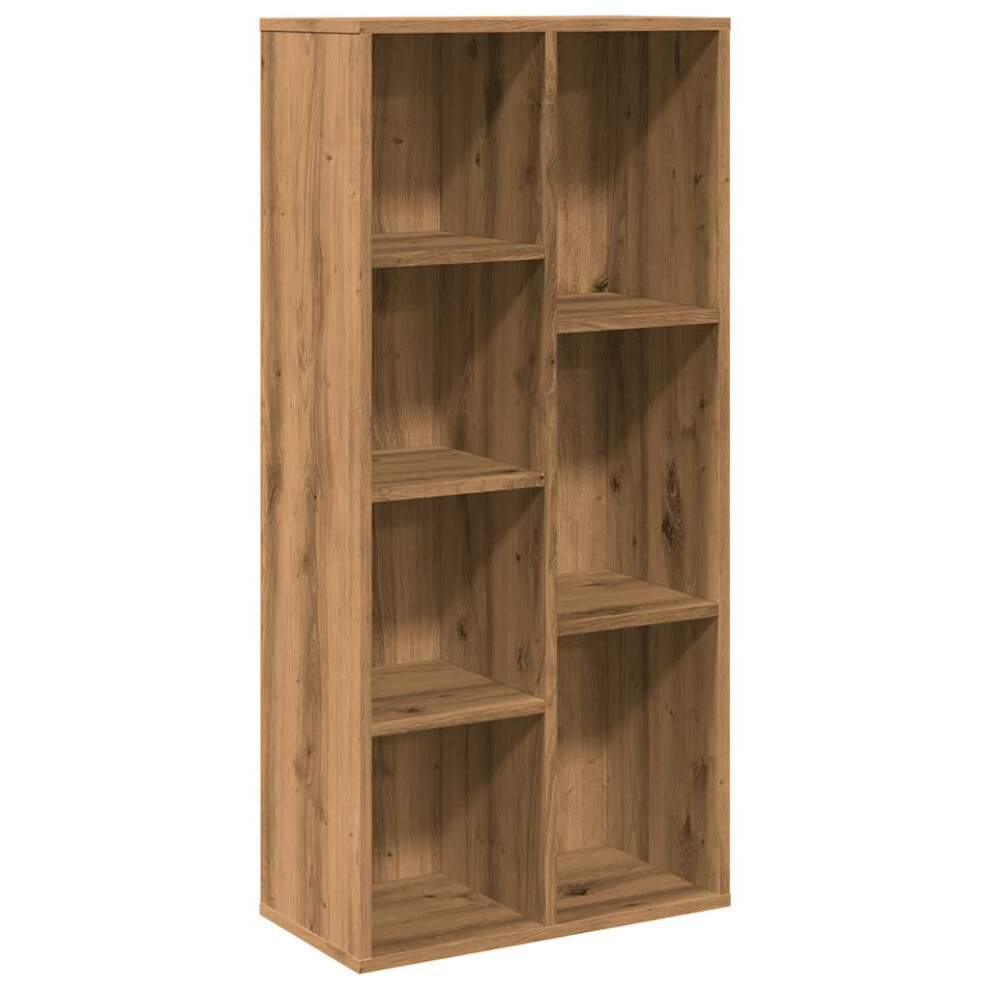 (artisan oak) vidaXL Book Cabinet Highboard Book Rack Stand Engineered Wood Multi Colours