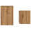 VidaXL (artisan oak) vidaXL Coffee Table Side Table End Accent Telephone Sofa Table Engineered Wood 5