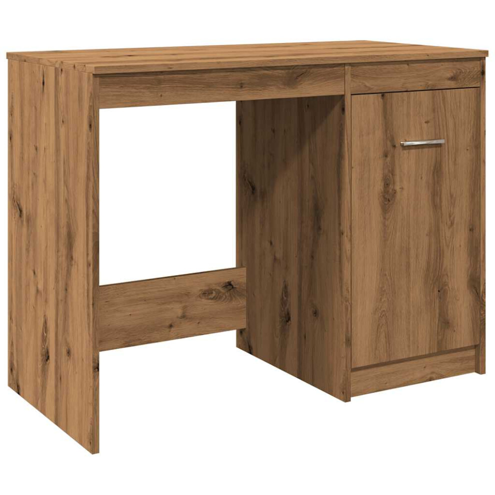 Vidaxl (Artisan Oak) Desk Home Office Study Desk Writing Desk Computer Table Engineered Wood
