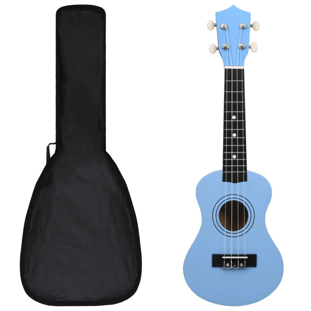 Vidaxl (Blue) Soprano Ukulele Set With Bag For Kids Baby Starter Musical Instrument Blue