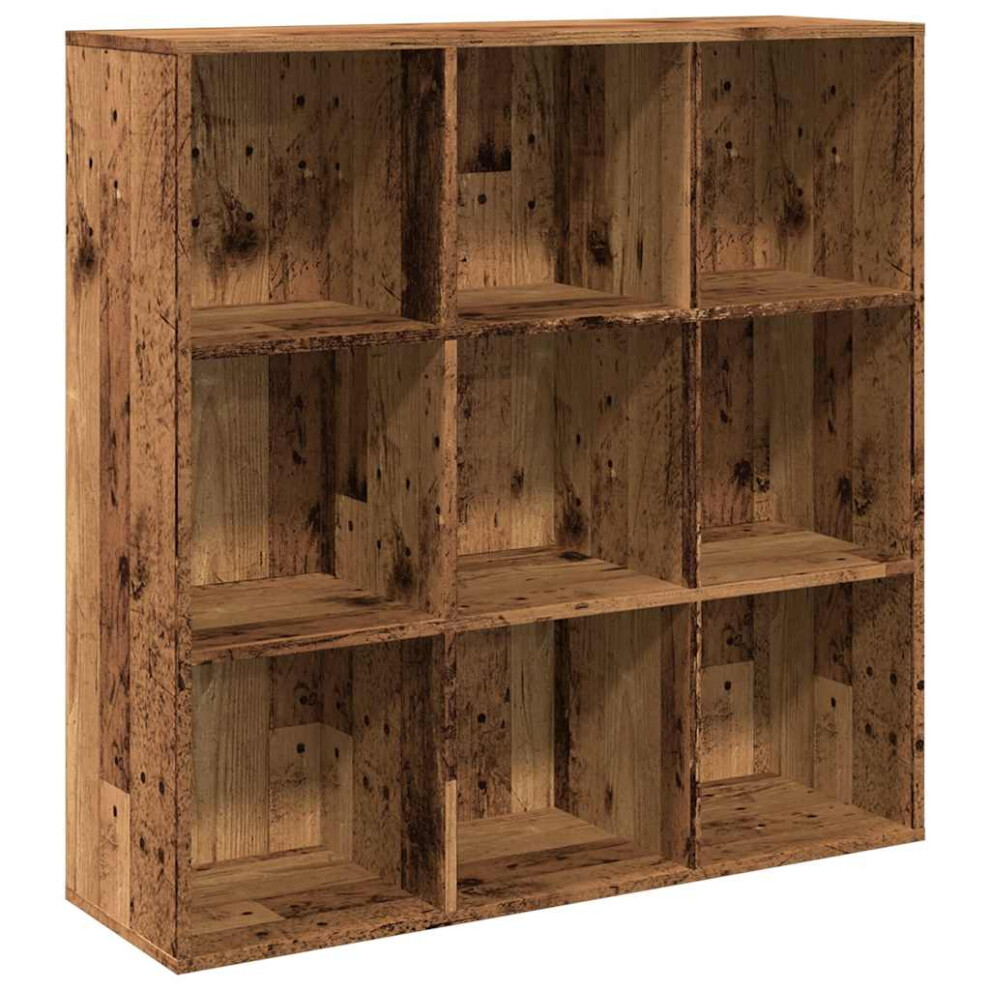 Vidaxl (Old Wood) Book Cabinet Highboard Storage Book Rack Bookshelf Engineered Wood
