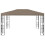 VidaXL vidaXL Pavillon 4x3 m Taupe 2