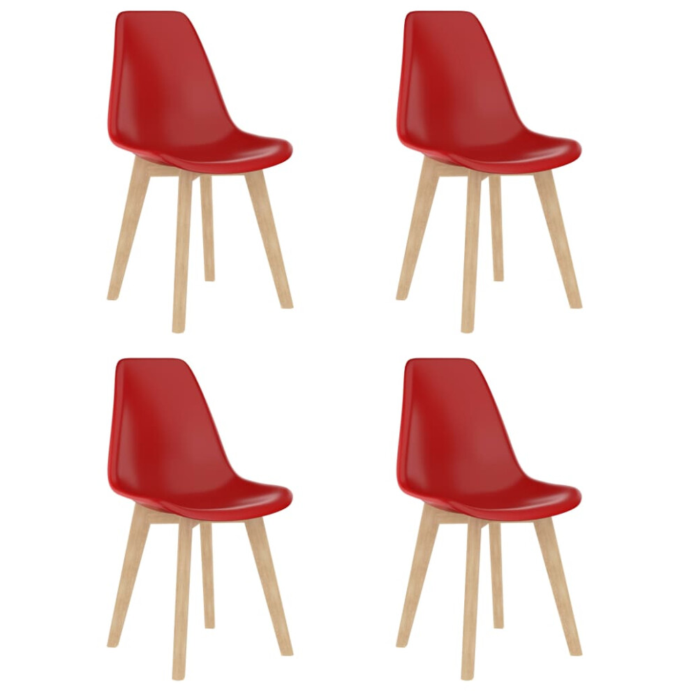 (red, 4 pcs) vidaXL Dining Chairs Dinner Room Seat Resturant Kitchen Chair Dinner Chair