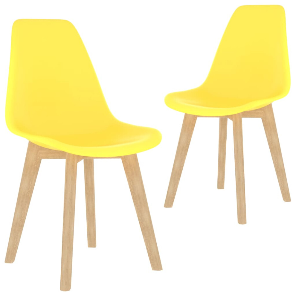 (yellow, 2 pcs) vidaXL Dining Chairs Dinner Room Seat Resturant Kitchen Chair Dinner Chair