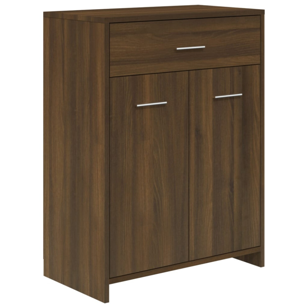 (brown oak) vidaXL Bathroom Cabinet Sink Cupboard Storage Vanity Unit Engineered Wood