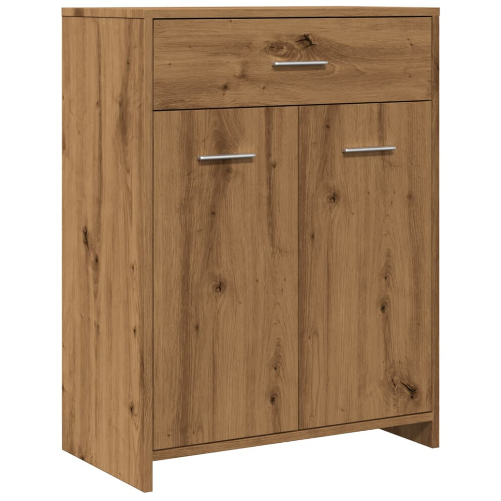 (artisan oak) vidaXL Bathroom Cabinet Sink Cupboard Storage Vanity Unit Engineered Wood