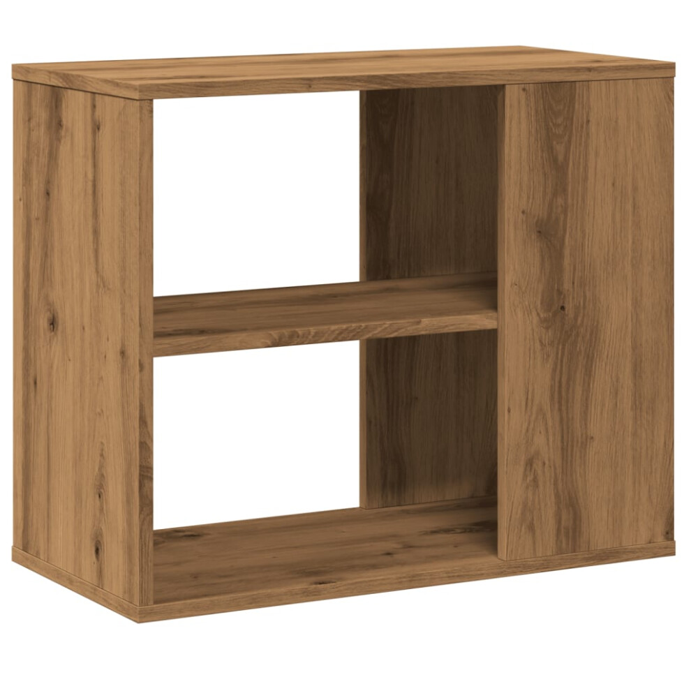 (artisan oak) vidaXL Side Cabinet Storage Unit Side Table Hall Sofa Table Engineered Wood