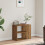 VidaXL (artisan oak) vidaXL Side Cabinet Storage Unit Side Table Hall Sofa Table Engineered Wood 3