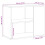VidaXL (artisan oak) vidaXL Side Cabinet Storage Unit Side Table Hall Sofa Table Engineered Wood 9