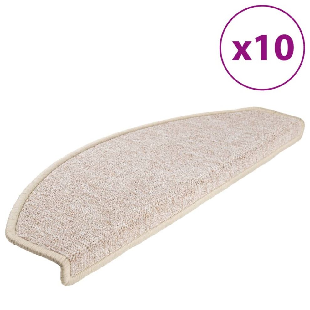 Vidaxl (Taupe) Carpet Stair Treads Dark Green Stair Step Rug Protection Home Decor