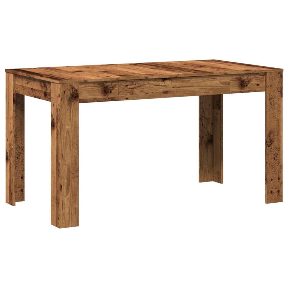 Vidaxl (Old Wood) Dining Table Kitchen Dinner Table Dining Room Table Engineered Wood