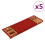 VidaXL (red, 5 pcs/Rectangular) vidaXL Self-adhesive Stair Mats Carpet Stair Treads Stair Step Protector Rug 2
