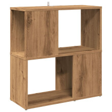 (artisan oak) vidaXL Book Cabinet Highboard Book Rack Display Storage Shelf Engineered wood