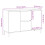 VidaXL (artisan oak) vidaXL Coffee Table Couch Table Hall End Center Accent Table Engineered Wood 4