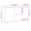 VidaXL (old wood) vidaXL Coffee Table Couch Table Hall End Center Accent Table Engineered Wood 10