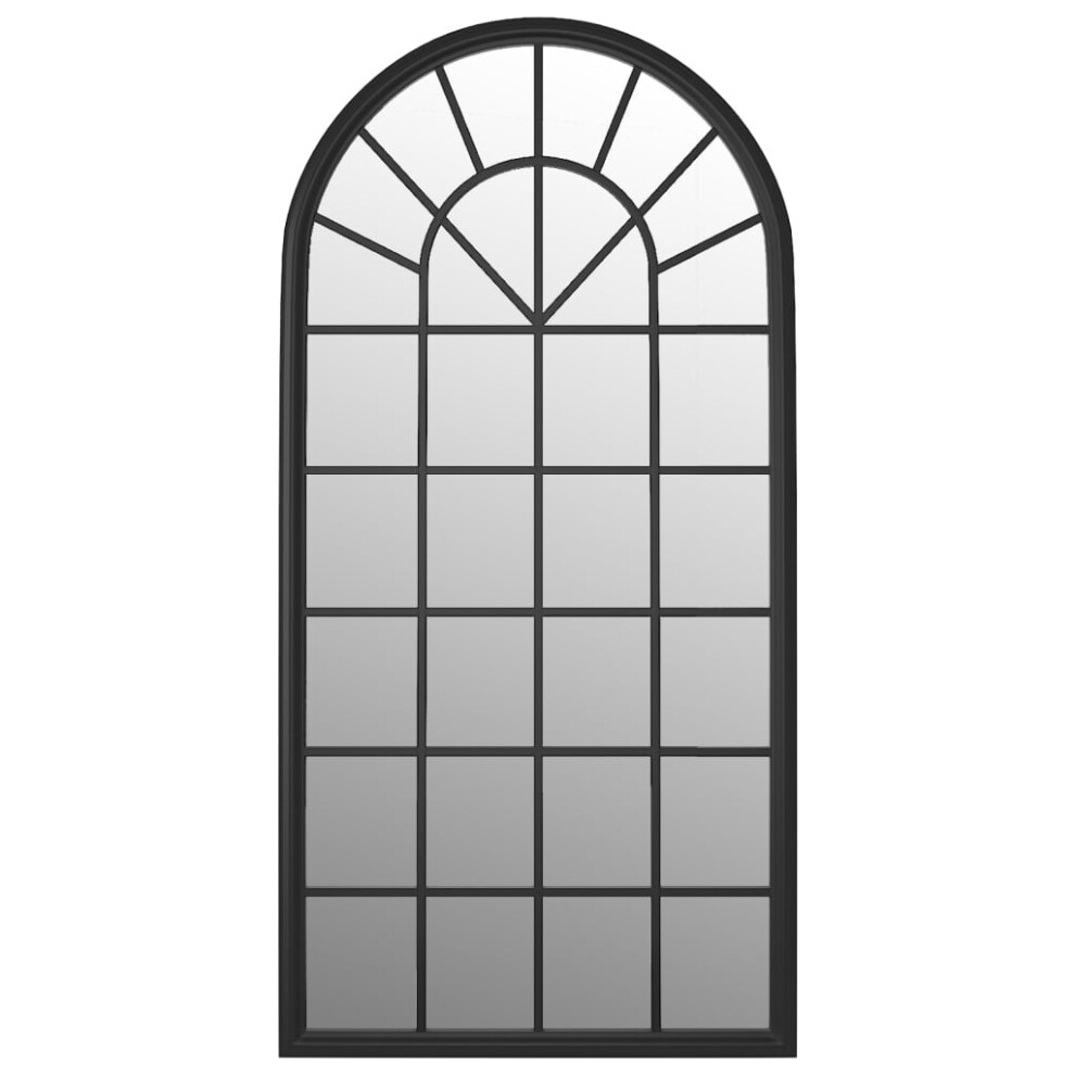 Vidaxl (Black) Mirror Sand 90X45 Cm Iron For Indoor Use Wall Decor Mirror Black/Sand