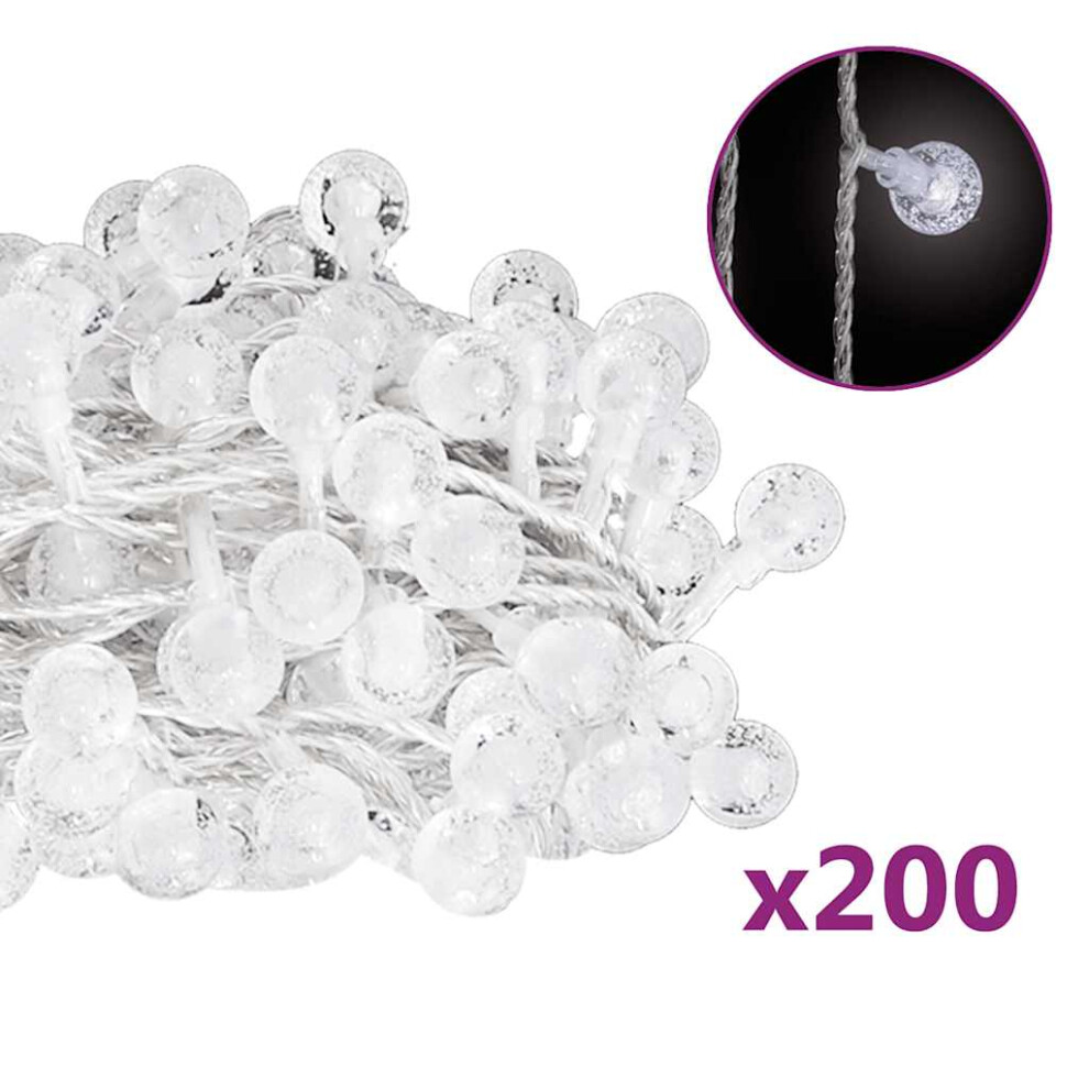 Vidaxl (Cold 20 M) Globe Fairy String Lights 400 Led Xmas Lights 20M/40M Multi Colours White