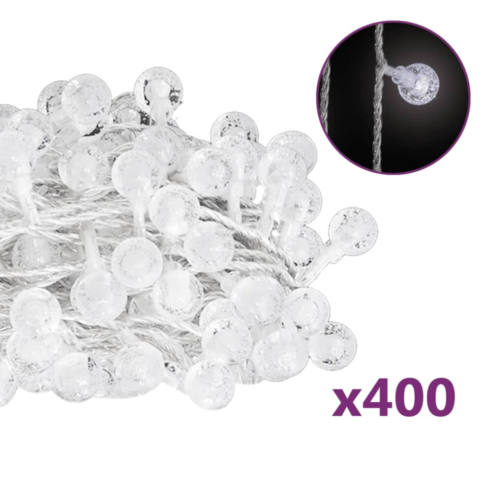 (cold white, 40 m) vidaXL Globe Fairy String Lights 400 LED Xmas Lights 20m/40m Multi Colours