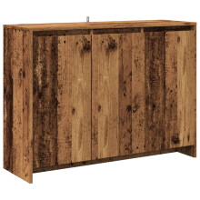 (old wood) vidaXL Sideboard Storage Cupboard Cabinet Buffet Highboard Engineered Wood