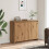 VidaXL (artisan oak) vidaXL Sideboard Storage Cupboard Cabinet Buffet Highboard Engineered Wood 3