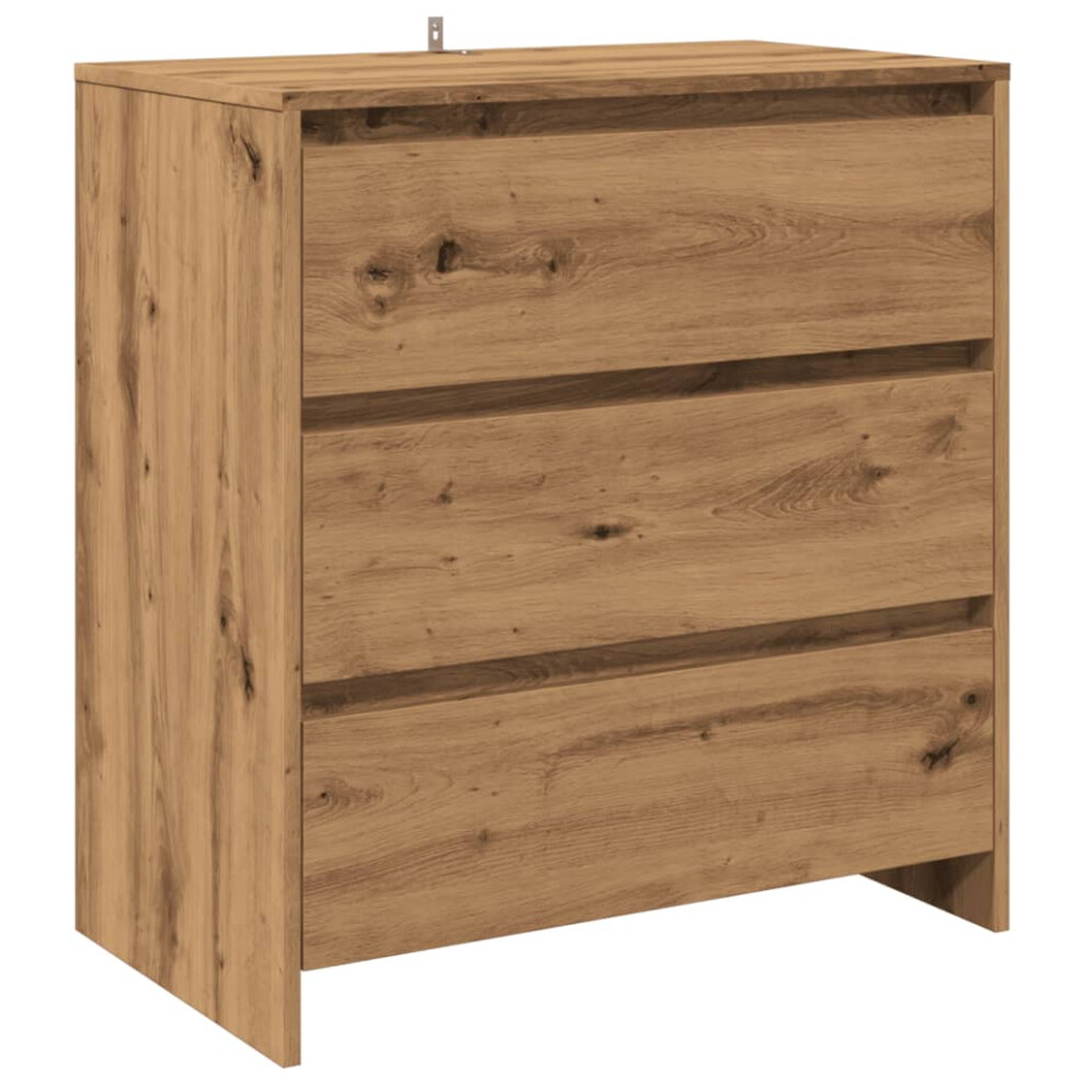 (artisan oak) vidaXL Sideboard Chipboard Storage Side Drawer Cabinet Highboard Multi Colours