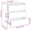 VidaXL (artisan oak) vidaXL Sideboard Storage Cupboard Cabinet Buffet Highboard Engineered Wood 10