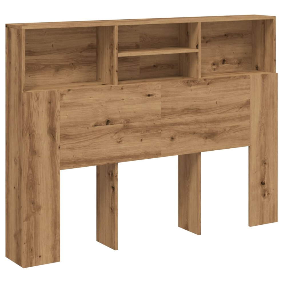 Vidaxl (Artisan Oak) Headboard Cabinet Bedroom Bookcase Headboard Furniture Multi Colours
