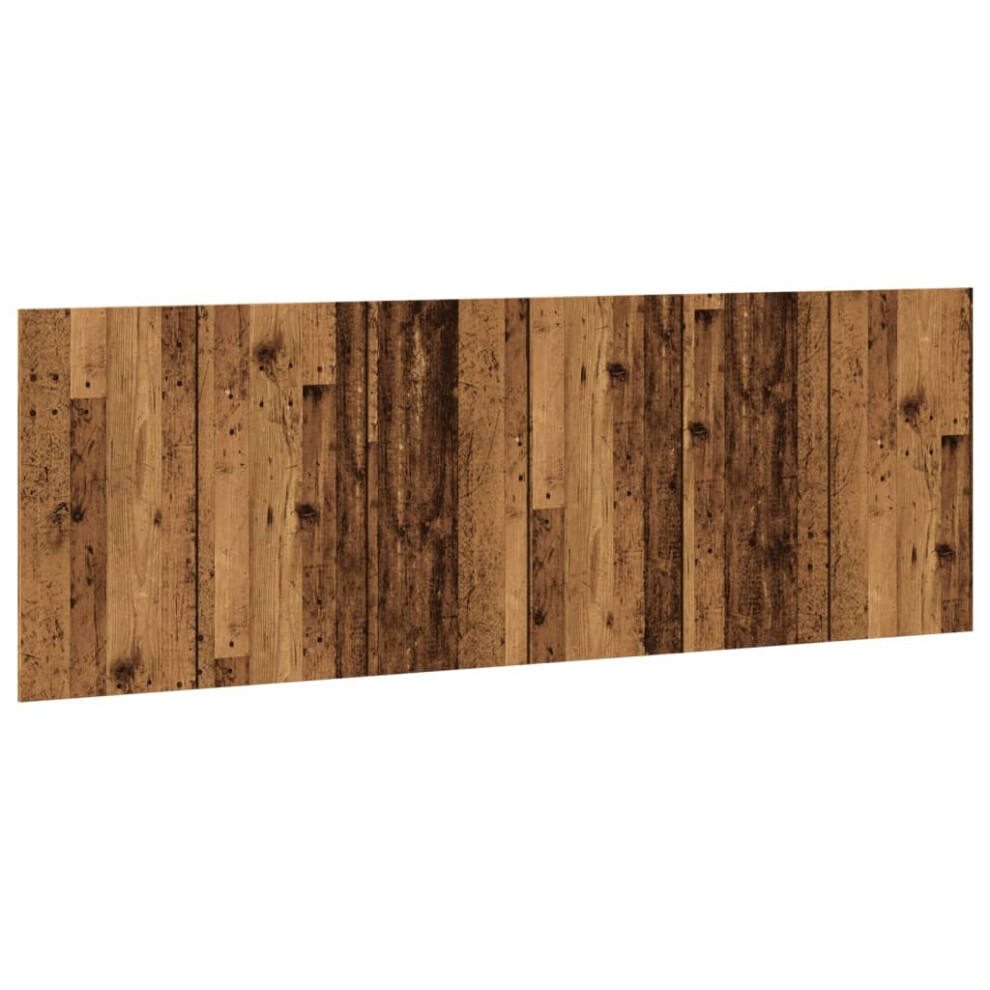 (old wood) vidaXL Wall Headboard Bed Header Bedroom Wall Bed Headboard Engineered Wood