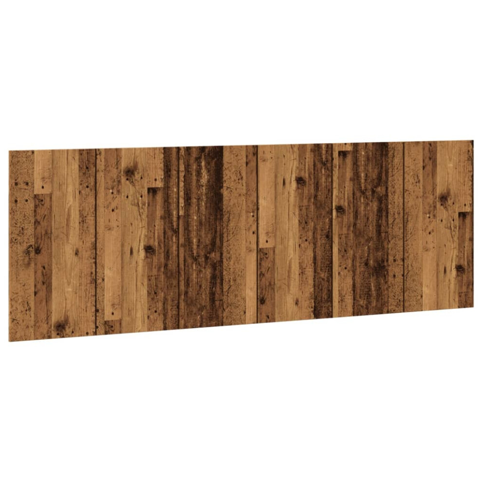 Vidaxl (Old Wood) Wall Headboard Bed Header Bedroom Wall Bed Headboard Engineered Wood Brown