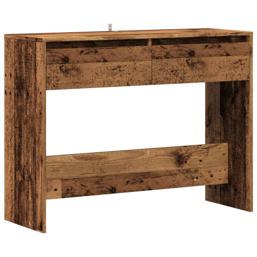 Vidaxl (Old Wood) Console Table Hallway Accent Couch Table End Side Table Engineered Wood Brown