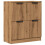 VidaXL (artisan oak) vidaXL Sideboard Console Cabinet Storage Cupboard Highboard Engineered Wood 2