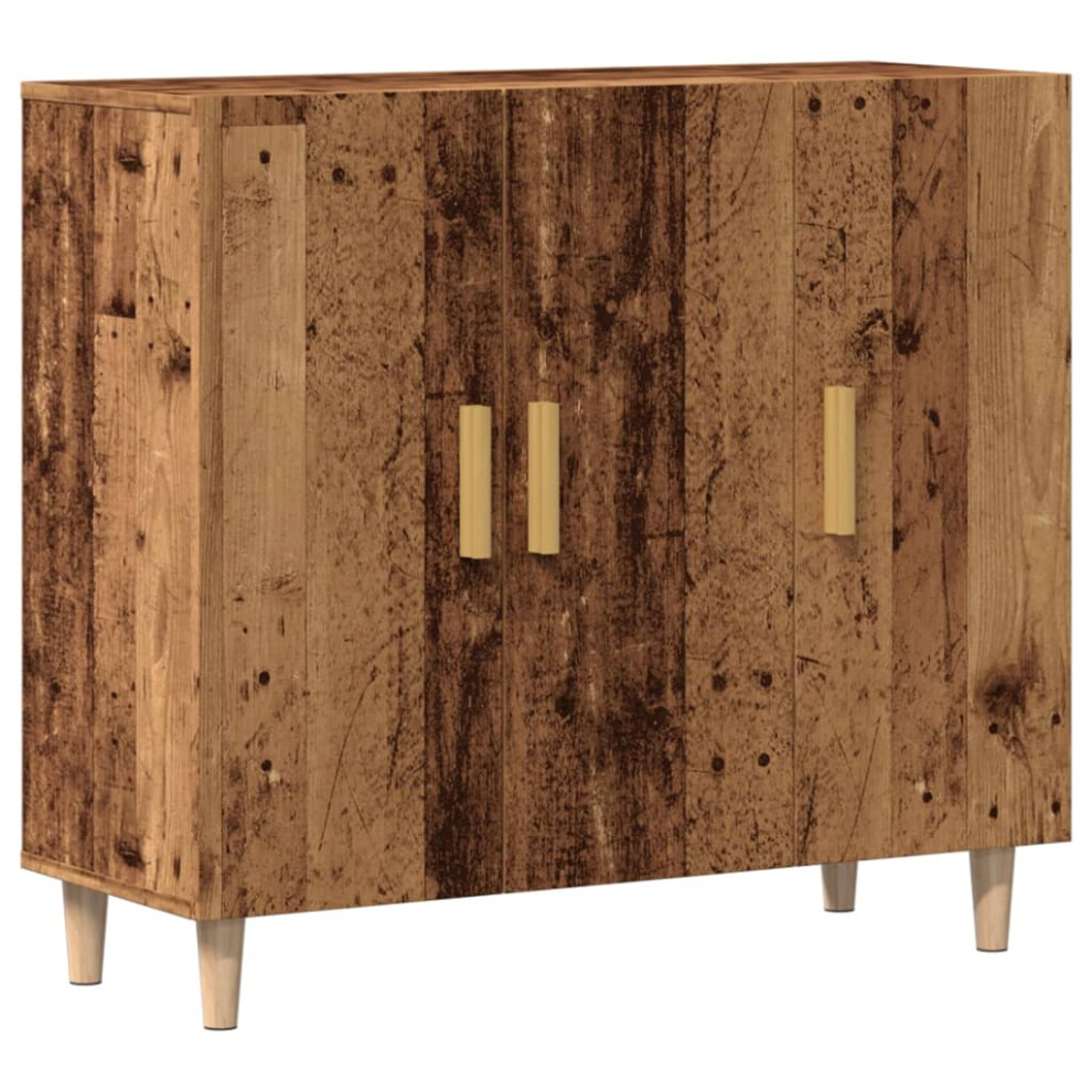 Vidaxl (Old Wood) Sideboard Console Cabinet Cupboard Storage Organiser Engineered Wood Brown
