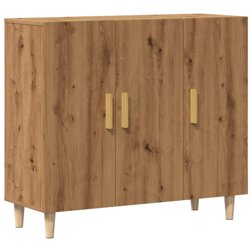 Vidaxl (Artisan Oak) Sideboard Console Cabinet Cupboard Storage Organiser Engineered Wood