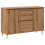 VidaXL (artisan oak) vidaXL Sideboard Cupboard Storage Cabinet Buffet Highboard Engineered Wood 2