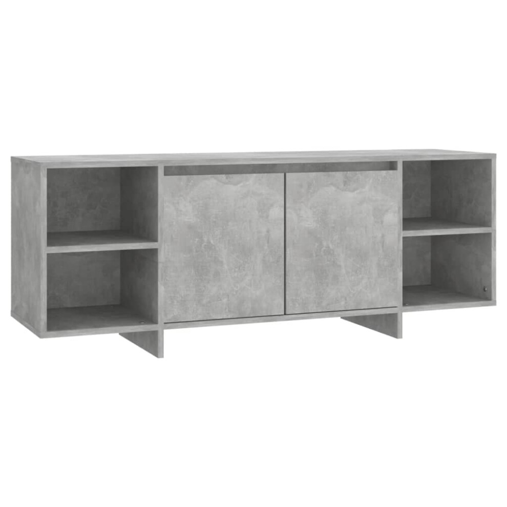 Vidaxl (Concrete Grey) Tv Cabinet Tv Stand Media Tv Unit Entertainment Centre Engineered Wood
