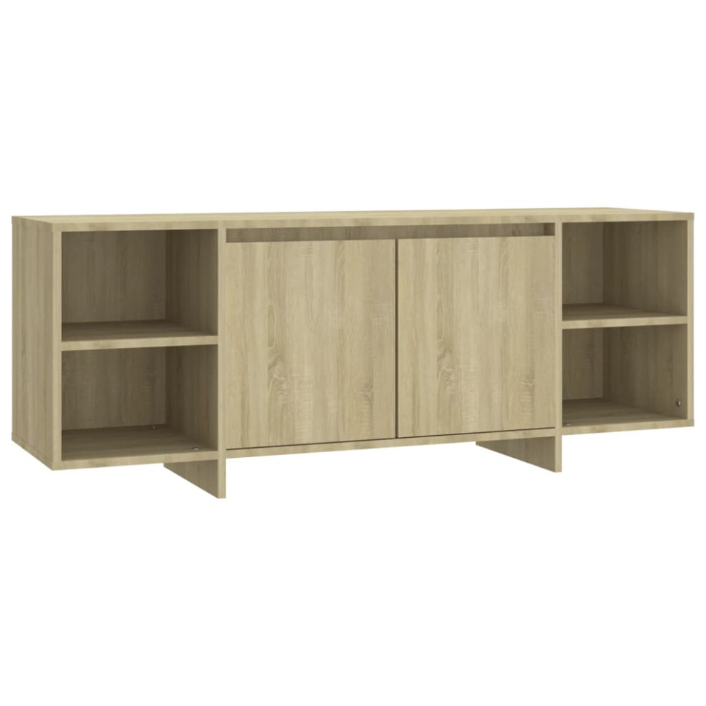 Vidaxl (Sonoma Oak) Tv Cabinet Tv Stand Media Tv Unit Entertainment Centre Engineered Wood