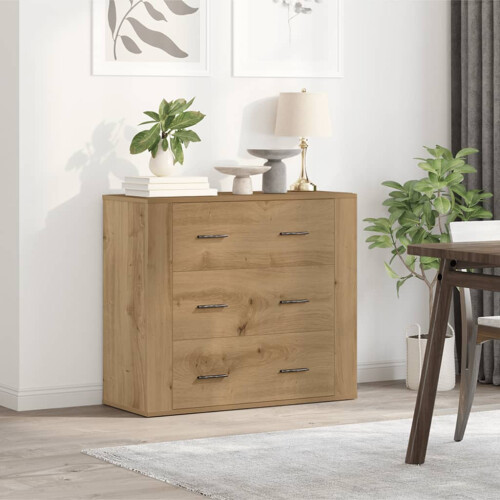 VidaXL (artisan oak) vidaXL Sideboard Storage Cupboard Cabinet Buffet Highboard Engineered Wood 2