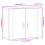 VidaXL (oak) vidaXL Sideboard Side Cabinet Storage Cupboard Home Organiser Engineered Wood 9