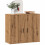 VidaXL (oak) vidaXL Sideboard Side Cabinet Storage Cupboard Home Organiser Engineered Wood 3