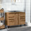 VidaXL (artisan oak) vidaXL Sink Cabinet Vanity Unit Storage Cupboard Engineered Wood 3