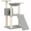 VidaXL (light grey) vidaXL Cat Tree with Sisal Scratching Posts 83 cm Pet Supply Multi Colours 1