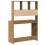 VidaXL (artisan oak) vidaXL Desk with Shelves Standing Desk Study Writing Table Engineered Wood 6