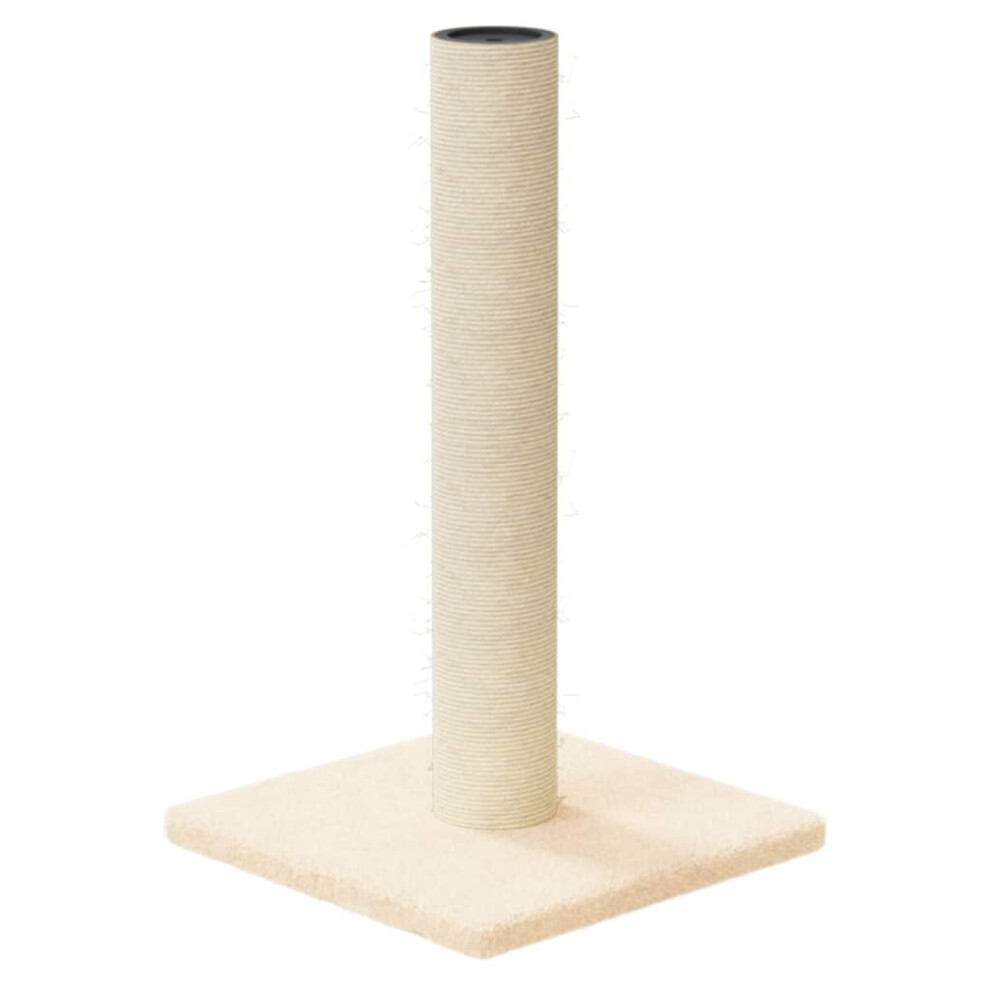 (cream) vidaXL Cat Scratching Post 22x22x45 cm kitten Cat Scratching Toy Multi Colours