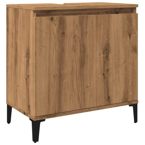 VidaXL (artisan oak) vidaXL Sink Cabinet Vanity Unit Storage Cupboard Engineered Wood 1