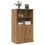 VidaXL (oak) vidaXL Highboard Sideboard Side Cabinet Cupboard Old Wood Engineered Wood 3