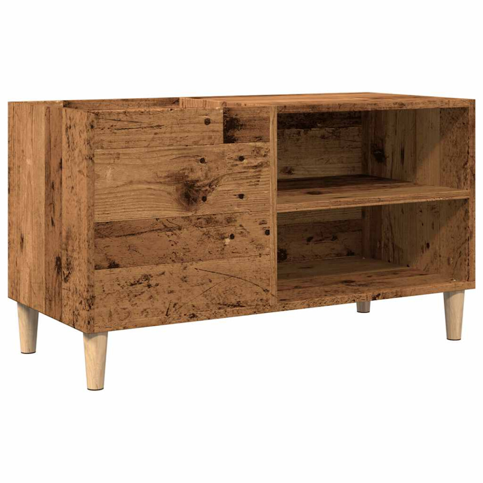 Vidaxl (Old Wood) Record Cabinet Record Player Stand Sideboard Old Wood Engineered Wood