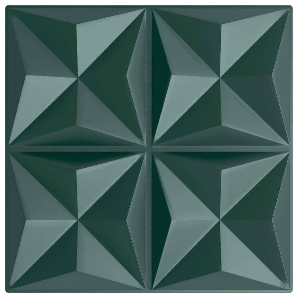 (origami green, 48 pcs) vidaXL 3D Wall Panels Self-adhesive Wall Panel Decor Wallpaper Wall Covering